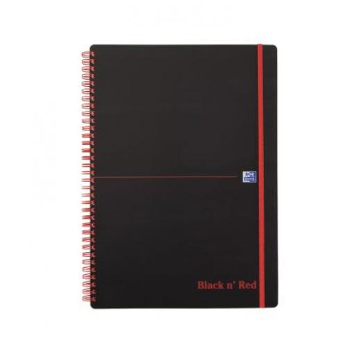 Black n Red Poznámkový blok Pevná vazba Drátěná vazba barva Černá, velikost papíru: A4 140 listů, Linkovaný