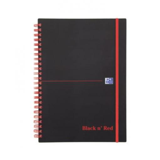 Black n Red Poznámkový blok Pevná vazba Drátěná vazba barva Černá, velikost papíru: A5 140 listů, Linkovaný