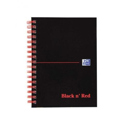 Black n Red Poznámkový blok Pevná vazba Drátěná vazba barva Černá, velikost papíru: A6 140 listů, Linkovaný