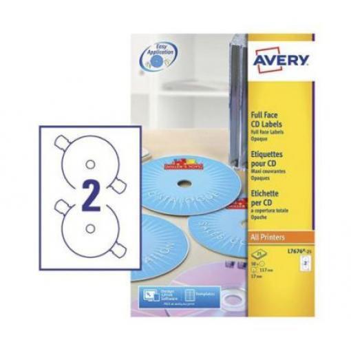 CD a DVD štítek L7676-25 25 Avery