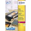 List se štítky L7666-25 Lepicí, množství v balení: 25 V balení, Bílá CD, DVD Avery Laser