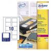 List se štítky L7666-25 Lepicí, množství v balení: 25 V balení, Bílá CD, DVD Avery Laser