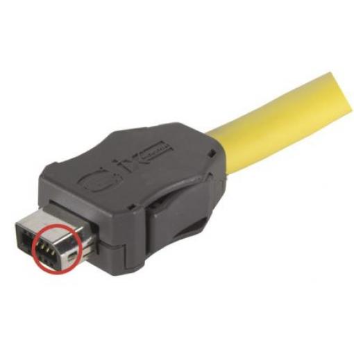 HARTING Kulatý průmyslový konektor, řada: 10A-1 Vnější Cat6a, počet cest: 10, Rovný, Kabel Stíněné, počet portů: