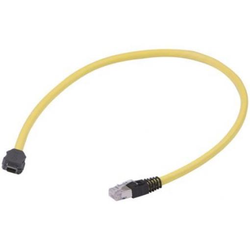 HARTING Cat6a Ethernetové kabely, Žlutá, Polyvinylchlorid, A: RJ45, 60 V dc, 50 V ac 2 m Vnější, B: RJ45 Vnější
