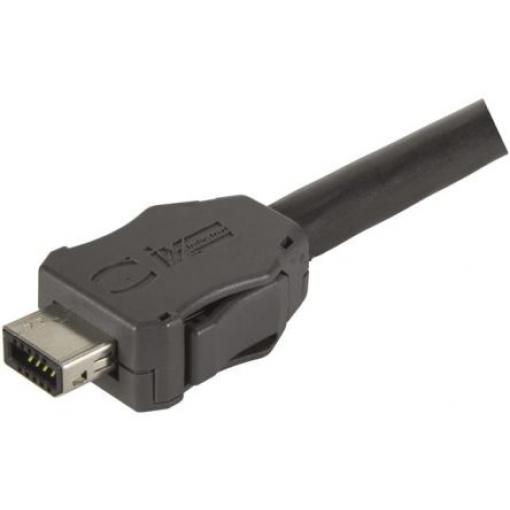 HARTING Kulatý průmyslový konektor, řada: 10B-1 Vnější, počet cest: 10, Rovný, Kabel Stíněné, počet portů: 1portový