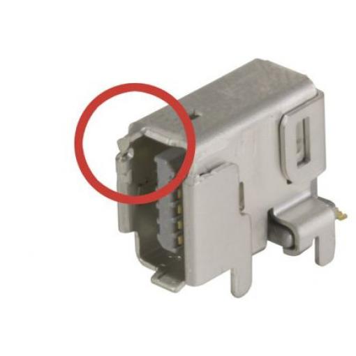 HARTING Kulatý průmyslový konektor, řada: 10B-1 Vnitřní, počet cest: 10, Úhlový, Montáž na plošný spoj Stíněné, počet