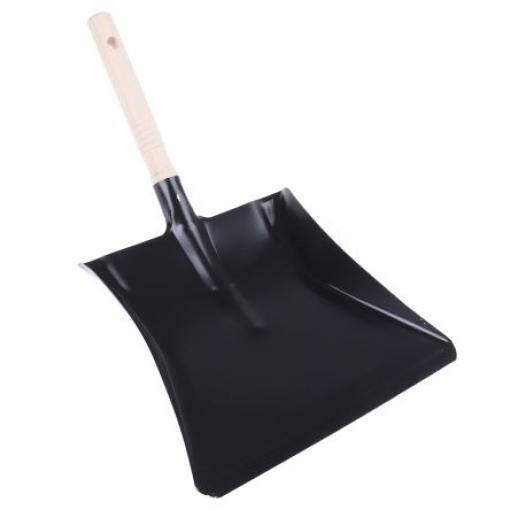 RS PRO Lopata na sněh Kov, Ruční lopata, materiál držadla: Dřevo