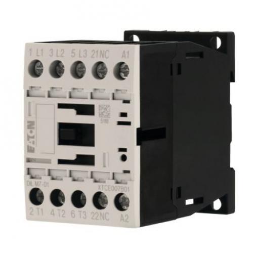 Eaton 1 NC Stykač napětí ve vinutí 24V ac 3pólový 7 A 400V ac 3 kW s 3 NO kontakty 24V ac Řízení motoru, Rezistivní