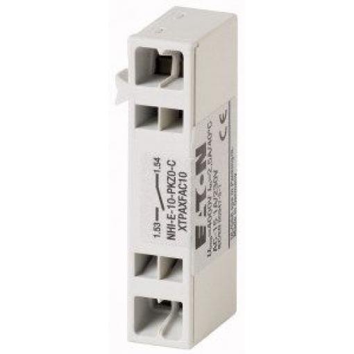 Pomocný kontakt, řada: Eaton Moeller Přední montáž s Pružinová svorka 1NO 1 A AC, 2 A DC 250 V DC, 440 V AC