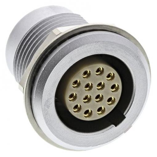 Kulatý konektor, počet kontaktů: 14, Montáž do panelu, velikost: 18 mm LEMO, pohlaví kontaktu: Vnitřní, orientace těla: