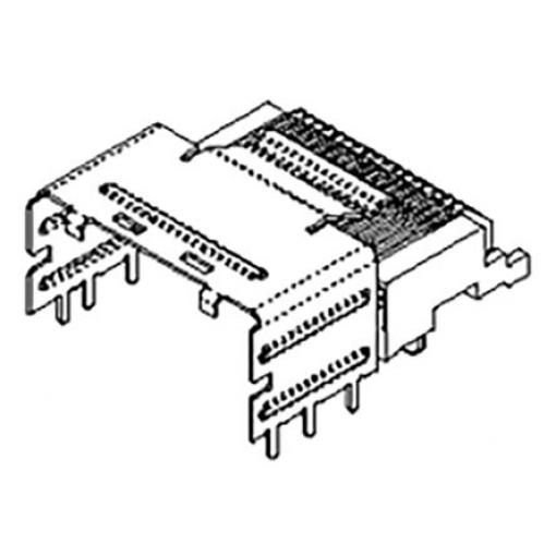 Molex Konektor PCB, řada: iPass, Vodič-deska, počet kontaktů: 36, počet řad: 2, rozteč: 0.8 mm, orientace těla: Pravý