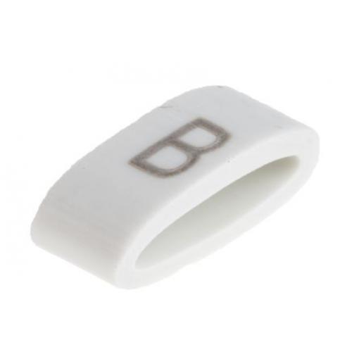 Označovač kabelu, řada: HODS85 Nasouvací barva Černá 4.5 mm x HellermannTyton Bílá B 6.3 mm 531-07862 HOBS85-PVC-WH