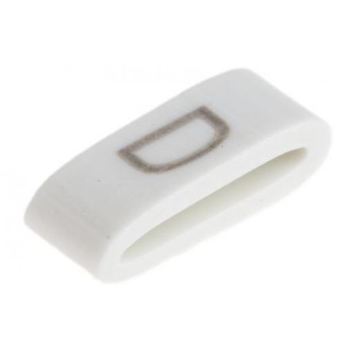 Označovač kabelu, řada: HODS85 Nasouvací barva Černá 4.5 mm x HellermannTyton Bílá D 6.3 mm 531-07864 HOBS85-PVC-WH