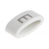 Označovač kabelu, řada: HODS85 Nasouvací barva Černá 4.5 mm x HellermannTyton Bílá E 6.3 mm 531-07865 HOBS85-PVC-WH