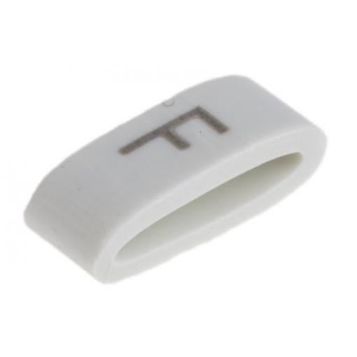 Označovač kabelu, řada: HODS85 Nasouvací barva Černá 4.5 mm x HellermannTyton Bílá F 6.3 mm 531-07866 HOBS85-PVC-WH