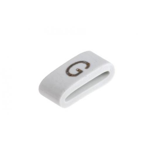 Označovač kabelu, řada: HODS85 Nasouvací barva Černá 4.5 mm x HellermannTyton Bílá G 6.3 mm 531-07867 HOBS85-PVC-WH