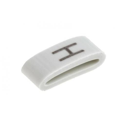 Označovač kabelu, řada: HODS85 Nasouvací barva Černá 4.5 mm x HellermannTyton Bílá H 6.3 mm 531-07868 HOBS85-PVC-WH
