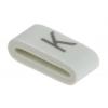 Označovač kabelu, řada: HODS85 Nasouvací barva Černá 4.5 mm x HellermannTyton Bílá K 6.3 mm 531-07871 HOBS85-PVC-WH