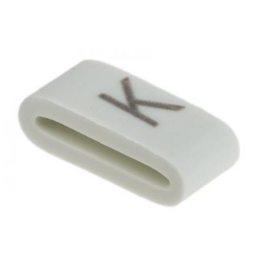 Označovač kabelu, řada: HODS85 Nasouvací barva Černá 4.5 mm x HellermannTyton Bílá K 6.3 mm 531-07871 HOBS85-PVC-WH