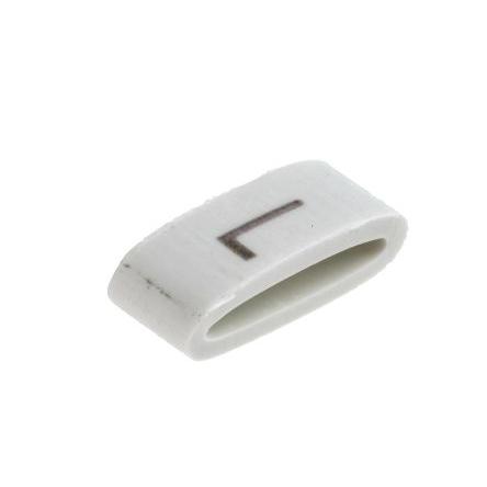 Označovač kabelu, řada: HODS85 Nasouvací barva Černá 4.5 mm x HellermannTyton Bílá L 6.3 mm 531-07872 HOBS85-PVC-WH