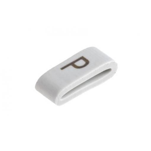 Označovač kabelu, řada: HODS85 Nasouvací barva Černá 4.5 mm x HellermannTyton Bílá P 6.3 mm 531-07876 HOBS85-PVC-WH