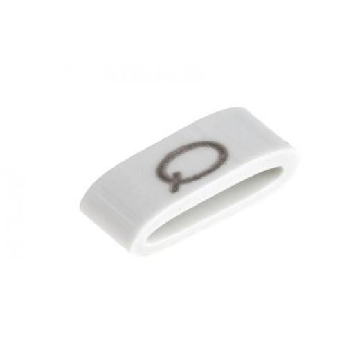 Označovač kabelu, řada: HODS85 Nasouvací barva Černá 4.5 mm x HellermannTyton Bílá Q 6.3 mm 531-07877 HOBS85-PVC-WH