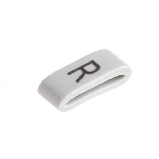 Označovač kabelu, řada: HODS85 Nasouvací barva Černá 4.5 mm x HellermannTyton Bílá R 6.3 mm 531-07878 HOBS85-PVC-WH