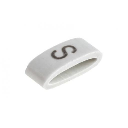 Označovač kabelu, řada: HODS85 Nasouvací barva Černá 4.5 mm x HellermannTyton Bílá S 6.3 mm 531-07879 HOBS85-PVC-WH