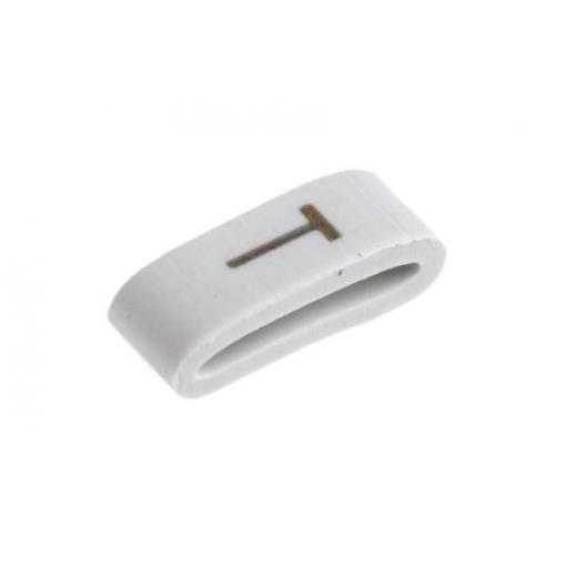 Označovač kabelu, řada: HODS85 Nasouvací barva Černá 4.5 mm x HellermannTyton Bílá T 6.3 mm 531-07880 HOBS85-PVC-WH
