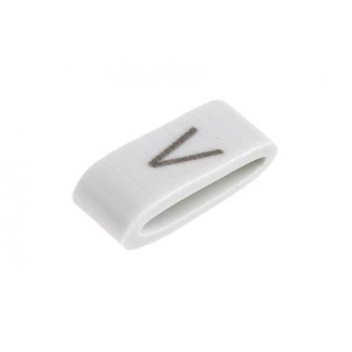 Označovač kabelu, řada: HODS85 Nasouvací barva Černá 4.5 mm x HellermannTyton Bílá V 6.3 mm 531-07882 HOBS85-PVC-WH