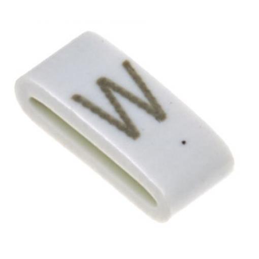 Označovač kabelu, řada: HODS85 Nasouvací barva Černá 4.5 mm x HellermannTyton Bílá W 6.3 mm 531-07883 HOBS85-PVC-WH