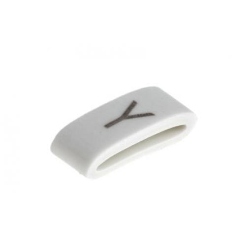 Označovač kabelu, řada: HODS85 Nasouvací barva Černá 4.5 mm x HellermannTyton Bílá Y 6.3 mm 531-07885 HOBS85-PVC-WH