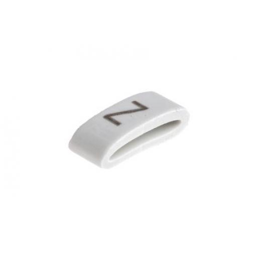 Označovač kabelu, řada: HODS85 Nasouvací barva Černá 4.5 mm x HellermannTyton Bílá Z 6.3 mm 531-07886 HOBS85-PVC-WH