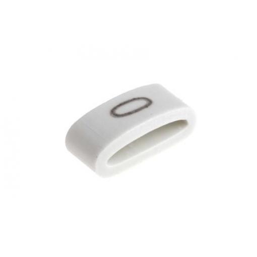 Označovač kabelu, řada: HODS85 Nasouvací barva Černá 4.5 mm x HellermannTyton Bílá 0 6.3 mm 531-07851 HOBS85-PVC-WH