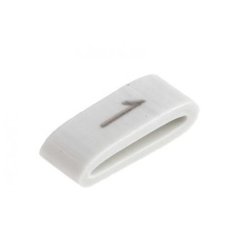 Označovač kabelu, řada: HODS85 Nasouvací barva Černá 4.5 mm x HellermannTyton Bílá 1 6.3 mm 531-07852 HOBS85-PVC-WH