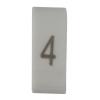 Označovač kabelu, řada: HODS85 Nasouvací barva Černá 4.5 mm x HellermannTyton Bílá 4 6.3 mm 531-07855 HOBS85-PVC-WH