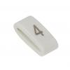 Označovač kabelu, řada: HODS85 Nasouvací barva Černá 4.5 mm x HellermannTyton Bílá 4 6.3 mm 531-07855 HOBS85-PVC-WH
