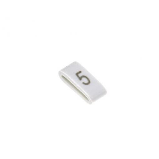 Označovač kabelu, řada: HODS85 Nasouvací barva Černá 4.5 mm x HellermannTyton Bílá 5 6.3 mm 531-07856 HOBS85-PVC-WH