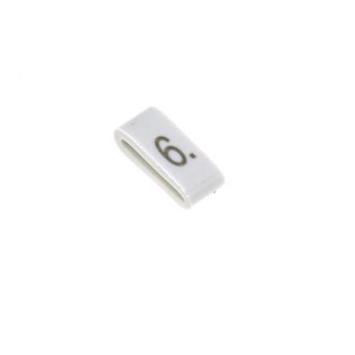 Označovač kabelu, řada: HODS85 Nasouvací barva Černá 4.5 mm x HellermannTyton Bílá 6 6.3 mm 531-07857 HOBS85-PVC-WH