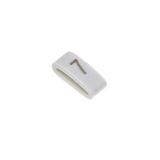 Označovač kabelu, řada: HODS85 Nasouvací barva Černá 4.5 mm x HellermannTyton Bílá 7 6.3 mm 531-07858 HOBS85-PVC-WH