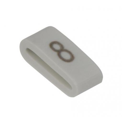 Označovač kabelu, řada: HODS85 Nasouvací barva Černá 4.5 mm x HellermannTyton Bílá 8 6.3 mm 531-07859 HOBS85-PVC-WH