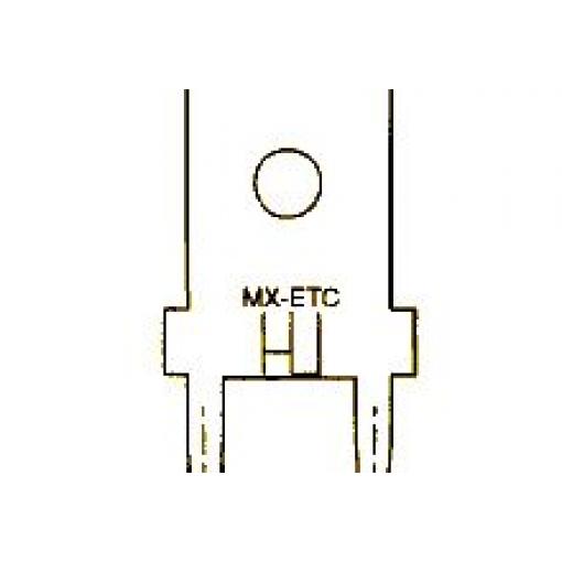 Molex Zásuvný konektor, řada: 19705 Neizolované, 6.35 x 0.81 mm, Stříbrná Vnější, celková délka: 14.22 mm, materiál