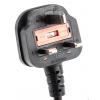 Napájecí šňůra 2.5 m, Černá, A: IEC C13, B: BS1363 Polyvinylchlorid, 250 V RS PRO