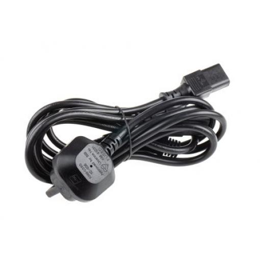Napájecí šňůra 2.5 m, Černá, A: IEC C13, B: BS1363 Polyvinylchlorid, 250 V RS PRO