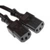 Napájecí šňůra 2.5 m, Černá, A: IEC C13, B: Schuko Polyvinylchlorid, 250 V RS PRO