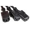 Napájecí šňůra 3 m, Černá, A: IEC C13, B: Schuko Polyvinylchlorid, 250 V RS PRO