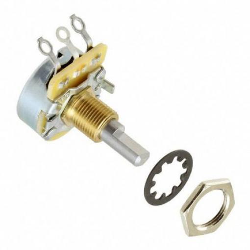 Potenciometr, průměr hřídele: 6,35 mm, řada: 450 10kΩ ±10% 0.5W Lineární, Montáž do pouzdra CTS