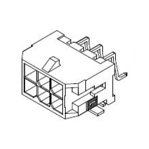 Molex Konektor PCB, řada: Micro-Fit 3.0, Vodič-deska, počet kontaktů: 14, počet řad: 2, rozteč: 3 mm, orientace těla: