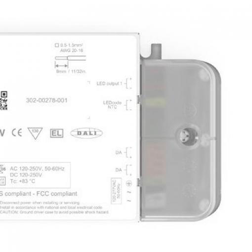 Budič LED, řada: ECOdrive EC0560A4 1.5 → 55 V 150 → 1400 mA 50 W ztlumování: DALI-2 konstantní proud