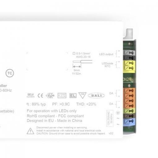 LED ovladač, řada: Ecodrive EC0560S3 2/55 V 700 mA 50 W ztlumování: DALI2 eldoLED